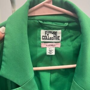 Future Collective Women's Vibrant Green Blazer